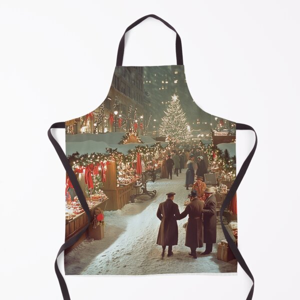 Item preview, Festive Christmas Market Painting Cozy Stalls Decorated City designed and sold by The Art of Kkatarynka.
