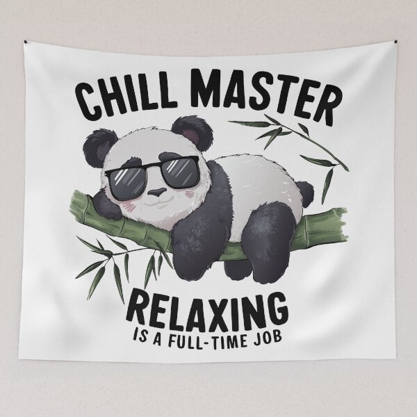 Item preview, Chill Master - Relaxing Panda designed and sold by StellarDreamer.