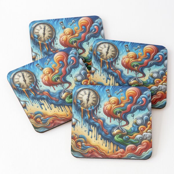 Item preview, Abstract Clock Multicolor designed and sold by kharatsuchita.