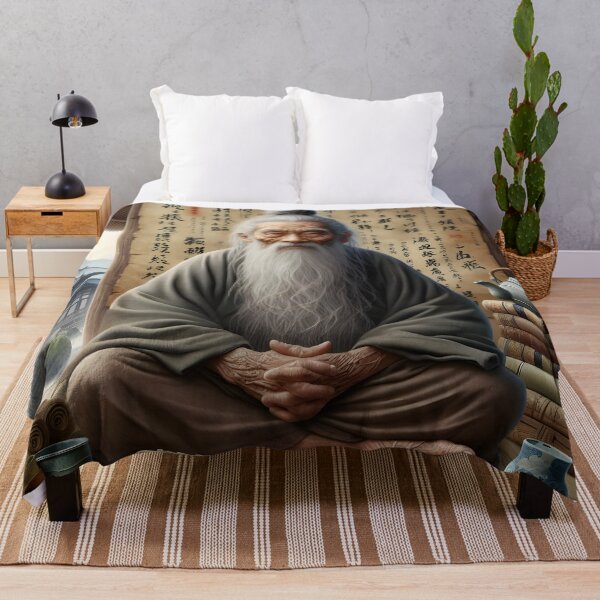 Item preview, Tranquil Wise Man in Meditation designed and sold by PandaTShirtShop.