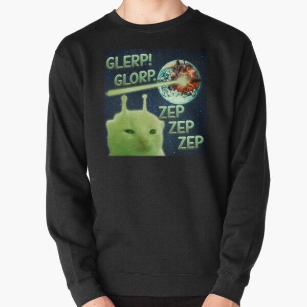 Item preview, Glorp Funny Alien Cat Brainrot Meme designed and sold by MemishDesign.