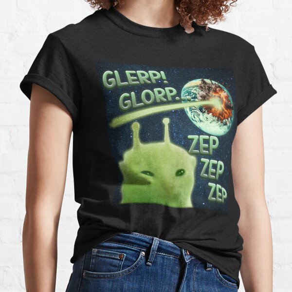 Item preview, Glorp Funny Alien Cat Brainrot Meme designed and sold by MemishDesign.