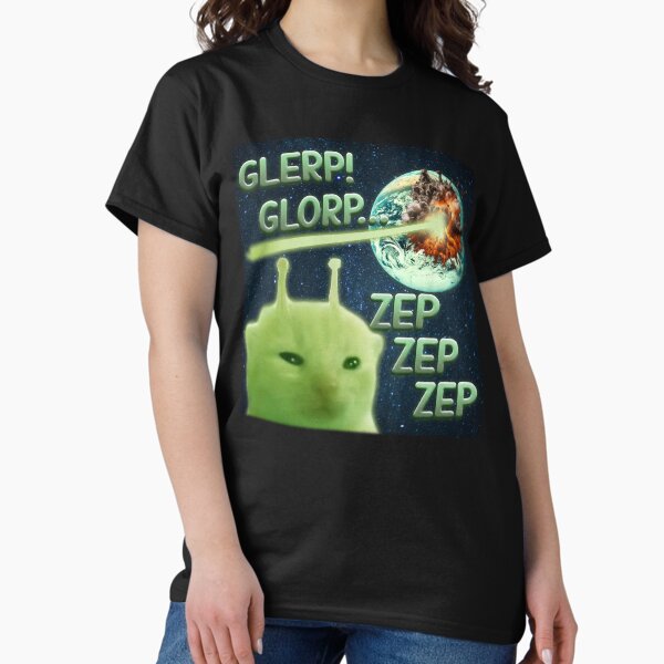 Item preview, Glorp Funny Alien Cat Brainrot Meme designed and sold by MemishDesign.