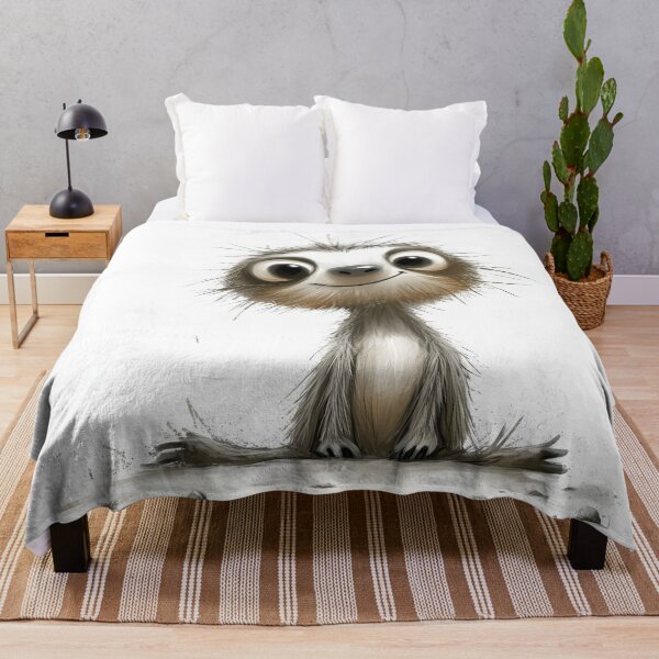 Item preview, Happy Cartoon Sloth - Cute Fantasy Character Design Art designed and sold by Soul-Sparks.