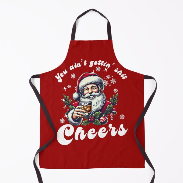 Item preview, You ain't gettin' shit Cheers Driniking Santa designed and sold by The Art of Kkatarynka.