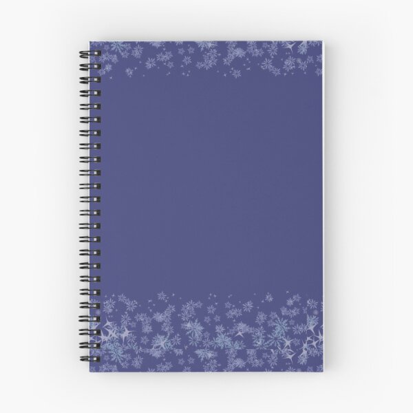 Item preview, Elegant Winter Snowflakes | Deep Blue Night Sky Border Design designed and sold by cabana.space.