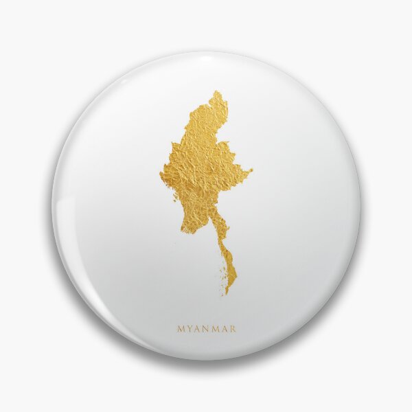 Item preview, Myanmar Gold Map designed and sold by ArtPrints.