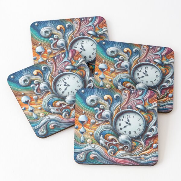 Item preview, Abstract White Clock designed and sold by kharatsuchita.