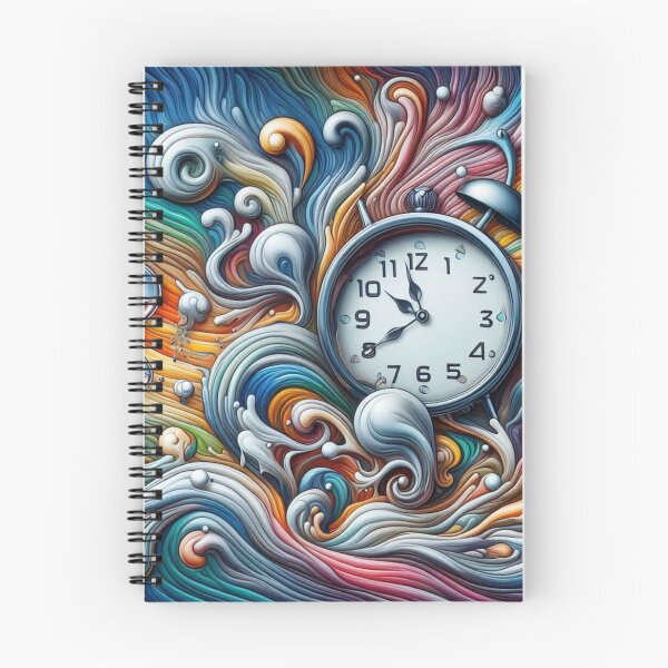 Item preview, Abstract White Clock designed and sold by kharatsuchita.