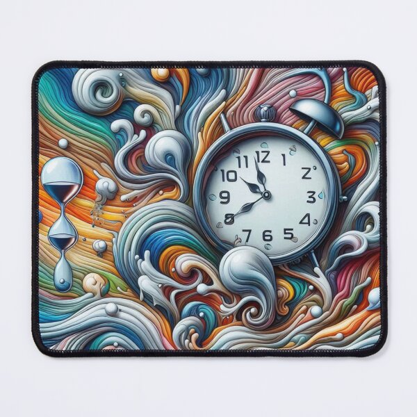Item preview, Abstract White Clock designed and sold by kharatsuchita.