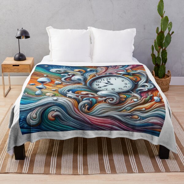 Item preview, Abstract White Clock designed and sold by kharatsuchita.