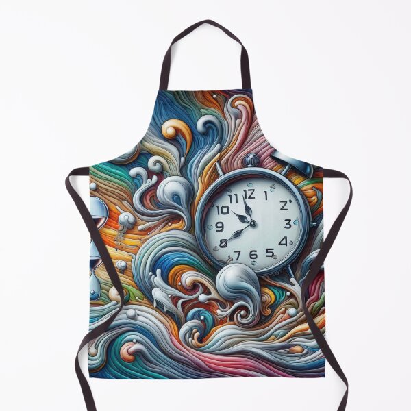 Item preview, Abstract White Clock designed and sold by kharatsuchita.