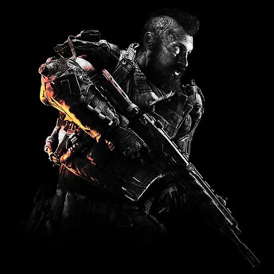 Black Ops 4 Ruin Black White W Highlights Posters By