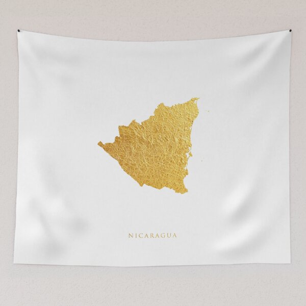 Item preview, Nicaragua Gold Map designed and sold by ArtPrints.