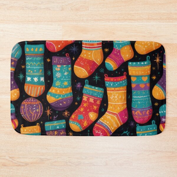 Item preview, Christmas Pattern Socks,Christmas Seamless Pattern,holiday pattern designed and sold by Expressions-Sel.