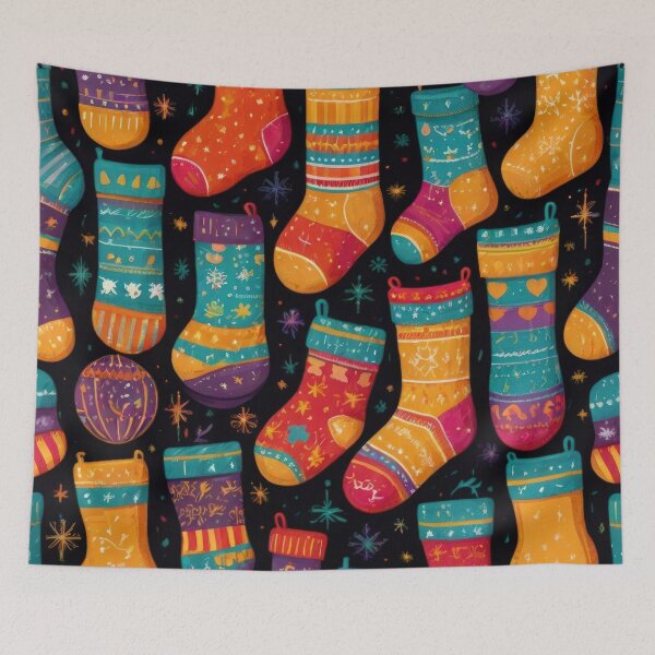 Item preview, Christmas Pattern Socks,Christmas Seamless Pattern,holiday pattern designed and sold by Expressions-Sel.