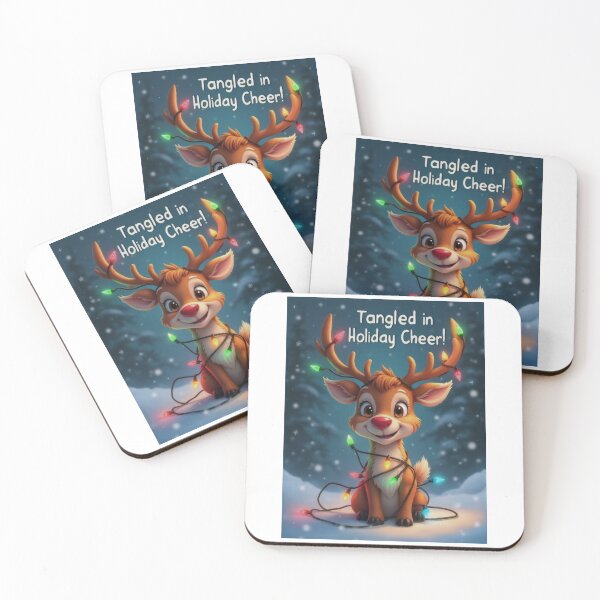 Artikelvorschau, Festive Reindeer with Holiday Spirit entworfen und verkauft von ArtCreator2023.