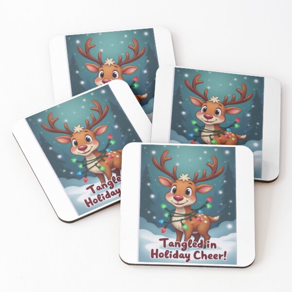 Artikelvorschau, Winter Reindeer in Holiday Snow entworfen und verkauft von ArtCreator2023.