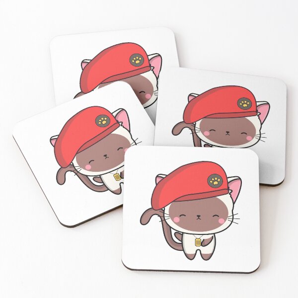 Item preview, Cute Red Beret White Cat designed and sold by Pet Station.