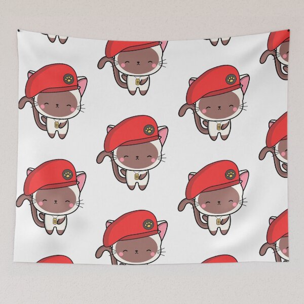 Item preview, Cute Red Beret White Cat designed and sold by Pet Station.