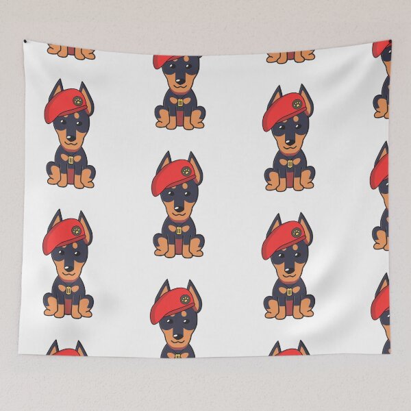 Item preview, Cute Red Beret Guard Dog designed and sold by Pet Station.