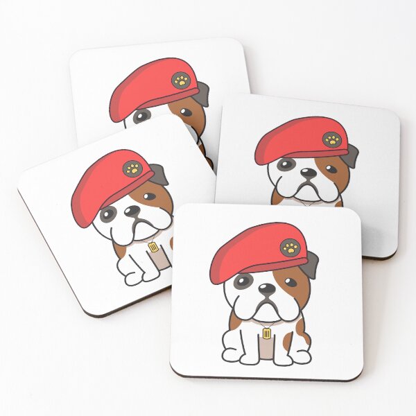 Item preview, Cute Red Beret English Bulldog designed and sold by Pet Station.