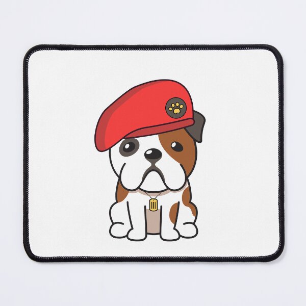 Item preview, Cute Red Beret English Bulldog designed and sold by Pet Station.
