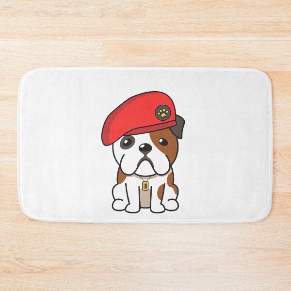 Item preview, Cute Red Beret English Bulldog designed and sold by Pet Station.
