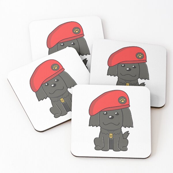 Item preview, Cute Red Beret Black dog designed and sold by Pet Station.