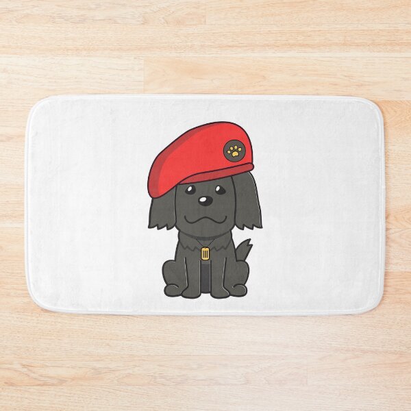 Item preview, Cute Red Beret Black dog designed and sold by Pet Station.