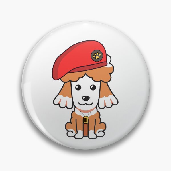 Item preview, Cute Red Beret brown dog designed and sold by Pet Station.