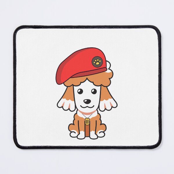 Item preview, Cute Red Beret brown dog designed and sold by Pet Station.