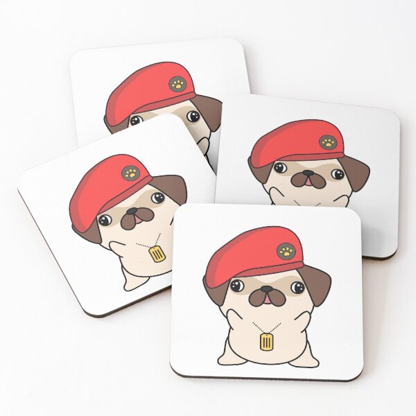 Item preview, Cute Red Beret Pug designed and sold by Pet Station.