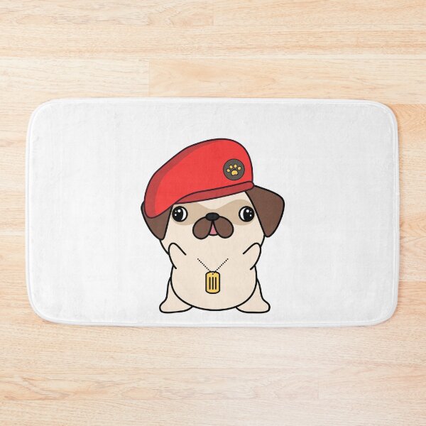 Item preview, Cute Red Beret Pug designed and sold by Pet Station.
