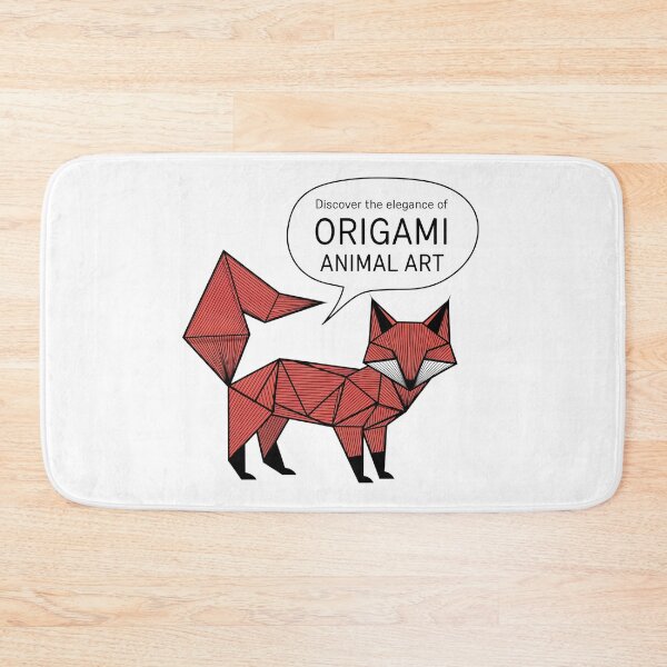 Item preview, Origami Fox: Minimalist and Stylized Geometric Art designed and sold by ObjCrea123.