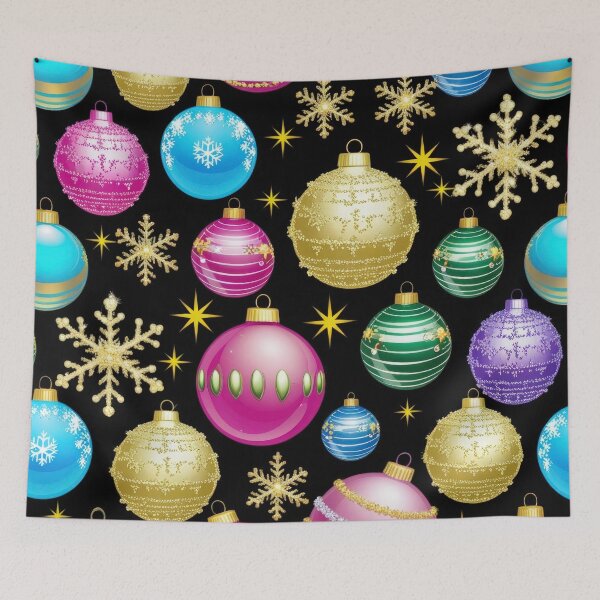 Item preview, Christmas Pattern Coloring Balls with snowflakes,Christmas Seamless Pattern,holiday pattern,Art designed and sold by Expressions-Sel.
