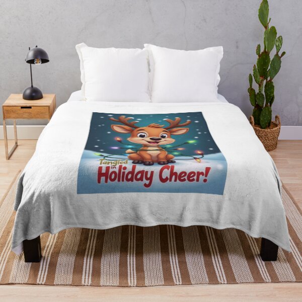 Artikelvorschau, Holiday Reindeer with a Jolly Smile entworfen und verkauft von ArtCreator2023.