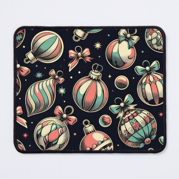 Item preview, Christmas Pattern Coloring Vintage Balls ,Christmas Seamless Pattern,holiday pattern,Art designed and sold by Expressions-Sel.
