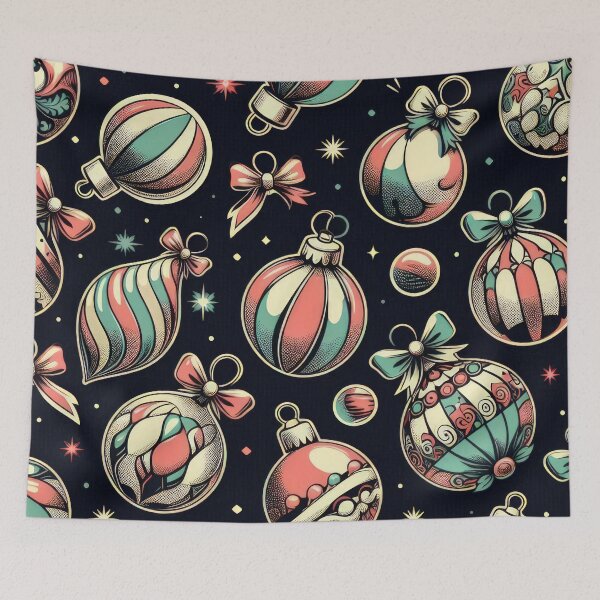 Item preview, Christmas Pattern Coloring Vintage Balls ,Christmas Seamless Pattern,holiday pattern,Art designed and sold by Expressions-Sel.