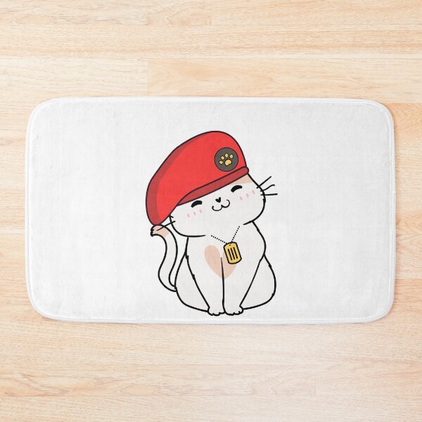 Item preview, Cute Red Beret White Cat designed and sold by Pet Station.