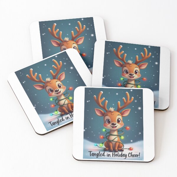 Artikelvorschau, Snowy Christmas Reindeer Magic entworfen und verkauft von ArtCreator2023.