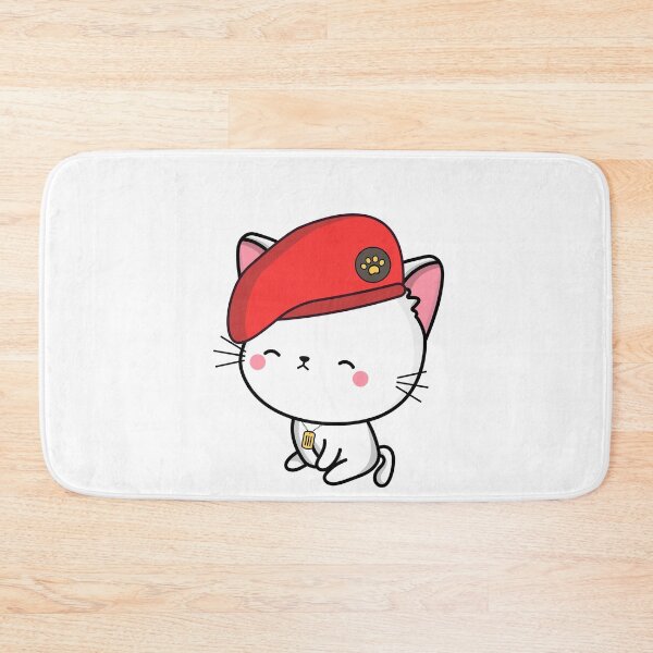 Item preview, Cute Red Beret White Cat designed and sold by Pet Station.
