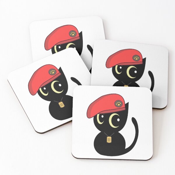 Item preview, Cute Red Beret black Cat designed and sold by Pet Station.