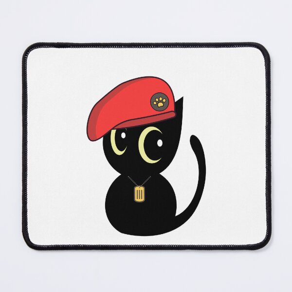 Item preview, Cute Red Beret black Cat designed and sold by Pet Station.