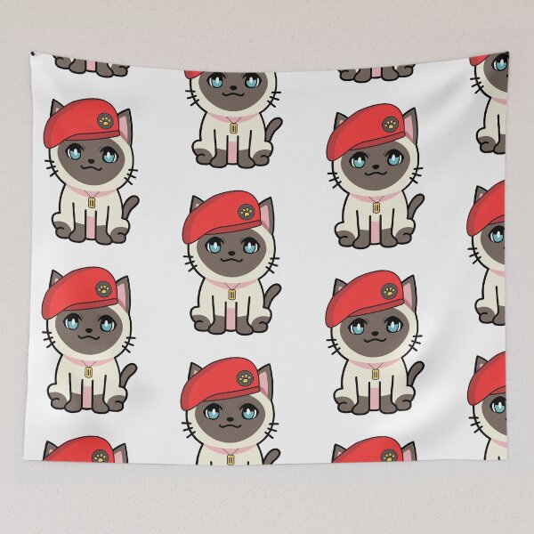 Item preview, Cute Red Beret siamese Cat designed and sold by Pet Station.