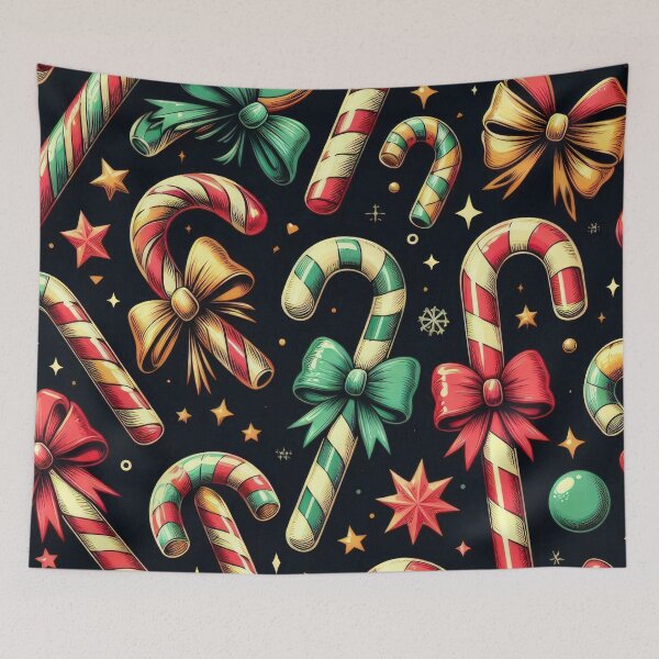 Item preview, Christmas Pattern Coloring Vintage Canes ,Christmas Seamless Pattern,holiday pattern,Christmas Vintage Art designed and sold by Expressions-Sel.