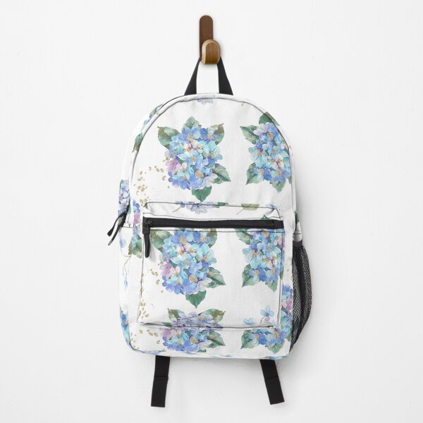 Item preview, Delicate watercolor florals with blue and purple flowers on a white background designed and sold by Anastasiia Yurevych.