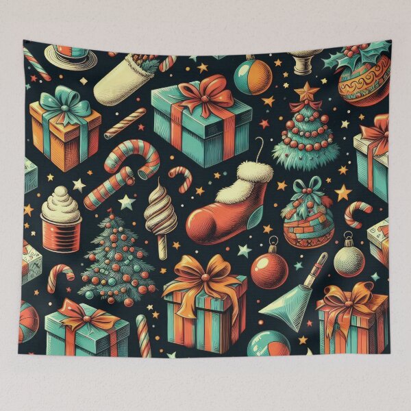 Item preview, Christmas Pattern Decorations ,Christmas Seamless Pattern,holiday pattern,Christmas Vintage Art designed and sold by Expressions-Sel.