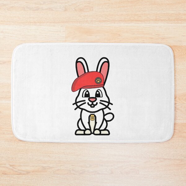 Item preview, Cute Red Beret white rabbit designed and sold by Pet Station.