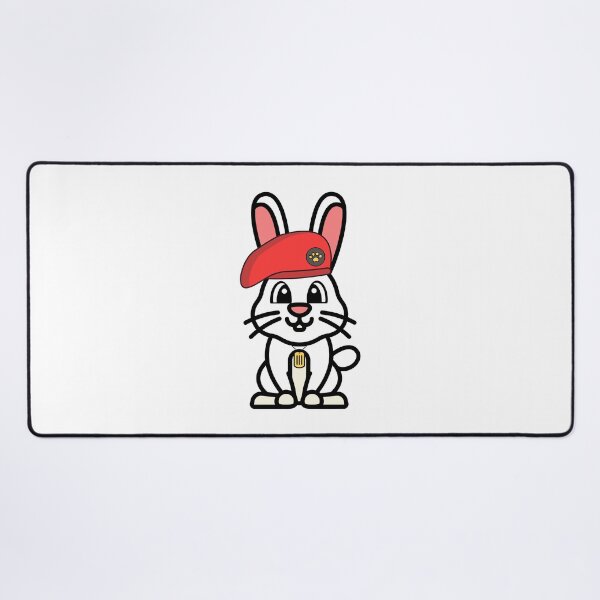Item preview, Cute Red Beret white rabbit designed and sold by Pet Station.